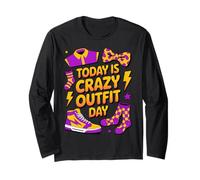 Today Crazy Outfit Day Summer Wacky Mismatch Day Tacky Day Long Sleeve T-Shirt
