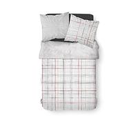 Today Double Duvet Cover 240 x 260 cm Cotton Printed White Graphique Sunshine 3.50 cm