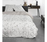 TODAY Duvet Cover Set, Cotton, Beige, Jumeau