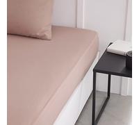 TODAY Essential Fitted Sheet, 140 x 190 cm, Double, 100% Cotton, Plain