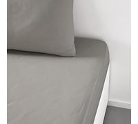 TODAY Essential Fitted Sheet, 140 x 190 cm, Double, 100% Cotton, Plain
