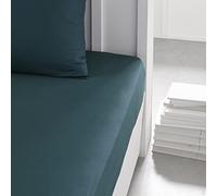 TODAY Essential Fitted Sheet 160 x 200 cm Double 100% Cotton Plain