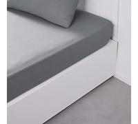 TODAY Essential Fitted Sheet, 160 x 200 cm, Double, 100% Cotton, Plain