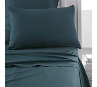 TODAY Essential Set of 2 Pillowcases 50 x 70 cm 100% Cotton Plain Peacock