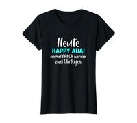 Today Happy Aua Once Cheeky Will be Two slumps Value Graphic T-Shirt, Women, Black, S