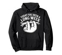 Today Has Been A Long Week Sarcastic Exhausted Tired |- Pullover Hoodie