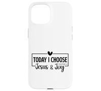 Today I Choose Jesus & Joy Philippians 4:4 Bible Verse Gift Case for iPhone 15