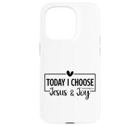 Today I Choose Jesus & Joy Philippians 4:4 Bible Verse Gift Case for iPhone 15 Pro