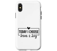 Today I Choose Jesus & Joy Philippians 4:4 Bible Verse Gift Case for iPhone X/XS