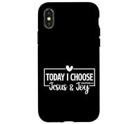 Today I Choose Jesus & Joy Philippians 4:4 Bible Verse Gift Case for iPhone X/XS