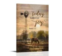 Today I Choose Joy Motivational Canvas Wall Art Posters: Aesthetic Prints for Bedroom, Dorm Room Decor 24x36inch(60x90cm)