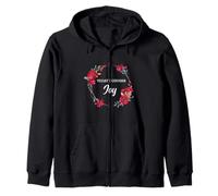 Today I Choose Joy - Uplifting Positive Slogan Zip Hoodie
