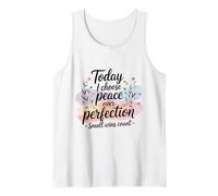 Today I Choose Peace Over Perfection Mental Health Progress Tank Top