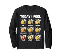 Today I Feel Bee Emotions Chart Kids Learning Long Sleeve T-Shirt