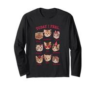Today I Feel Cat Funny for Men Women Long Sleeve T-Shirt