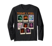 Today I Feel Halloween Selfie Spooky Characters Long Sleeve T-Shirt