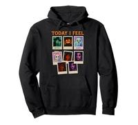 Today I Feel Halloween Selfie Spooky Characters Pullover Hoodie