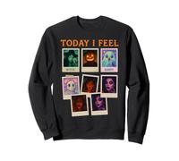 Today I Feel Halloween Selfie Spooky Characters Sweatshirt