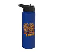 Today I Feel Like A Dragonfly Cute Insect Lover Retro Style Stainless Steel Insulated Water Bottle