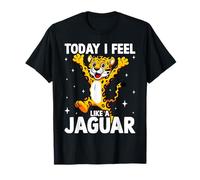 Today I Feel Like A Jaguar Funny Cartoon Jungle Animal T-Shirt
