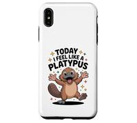 Today I Feel Like A Platypus Funny Cute Cartoon Australian Case for iPhone XS Max