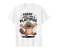 Today I Feel Like A Platypus Funny Cute Cartoon Australian T-Shirt