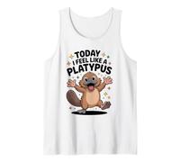 Today I Feel Like A Platypus Funny Cute Cartoon Australian Tank Top