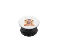Today I Feel Like A Warthog Funny Cartoon Safari Wild Pig PopSockets Adhesive PopGrip