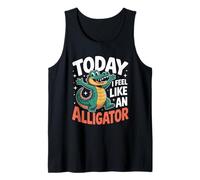 Today I Feel Like Alligator Funny Cute Kids Cartoon Gator Tank Top