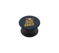 Today I Feel Like An Eagle Cartoon Funny Cute Bird Humor PopSockets Adhesive PopGrip