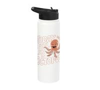Today I Feel Like an Octopus Ocean Party Child Kids Octopus Stainless Steel Insulated Water Bottle