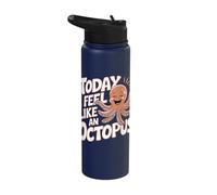 Today I Feel Like an Octopus Ocean Party Child Kids Octopus Stainless Steel Insulated Water Bottle