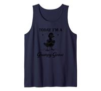 Today I’m a Grumpy Goose Funny Goose Pun Cartoon Joke Tank Top