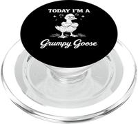 Today I’m a Grumpy Goose Funny Goose Pun Cartoon PopSockets PopGrip for MagSafe
