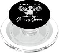 Today I’m a Grumpy Goose Gym Pun Weightlifting Goose PopSockets PopGrip for MagSafe