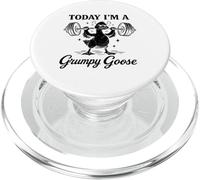 Today I’m a Grumpy Goose Gym Pun Weightlifting Goose PopSockets PopGrip for MagSafe