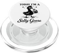 Today I’m a Salty Goose Funny Goose Pun Cartoon PopSockets PopGrip for MagSafe