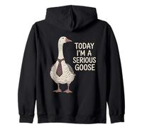 Today I’m A Serious Goose Enthusiast Office Worker Job Zip Hoodie