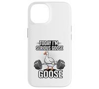 Today I’m a Serious Goose Funny Lifting Weights Gym Fitness Case for iPhone 14