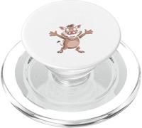 Today I Wanna Be A Warthog Funny Cartoon Pig Animal Safari PopSockets PopGrip for MagSafe