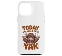 Today I Wanna Be A Yak Funny Cartoon Tibet Mountain Ox Case for iPhone 13 Pro Max