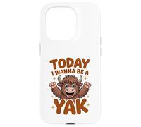 Today I Wanna Be A Yak Funny Cartoon Tibet Mountain Ox Case for iPhone 15 Pro