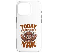 Today I Wanna Be A Yak Funny Cartoon Tibet Mountain Ox Case for iPhone 16 Pro