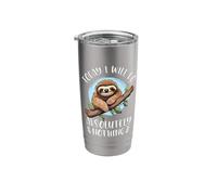 Today I Will Do Absolutely Nothing Sloth Funny Lazy Day Stainless Steel Insulated Tumbler