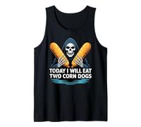 Today I Will Eat Two Corn Dog Fun Monster Tank Top