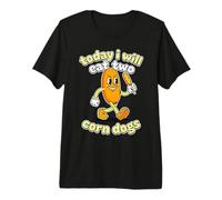 Today I Will Eat Two Corn Dogs Funny Premium T-Shirt