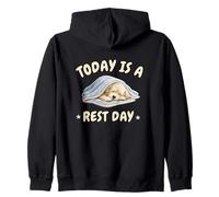 Today ia a Rest Day Labradoodle Sleeping Dog Zip Hoodie