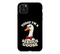 Today I'm A Serious Goose Funny Farm Bird Humor Not Silly Case for iPhone 11 Pro Max