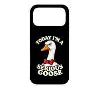 Today I'm A Serious Goose Funny Farm Bird Humor Not Silly Case for iPhone 17 Pro Max