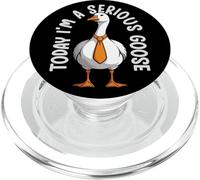 Today I'm A Serious Goose, Funny Goose & Goose Pun PopSockets PopGrip for MagSafe